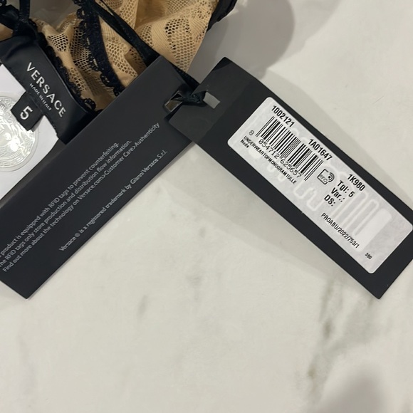VERSACE UNDERWEAR Beige La Greca Bra - Picture 9 of 10